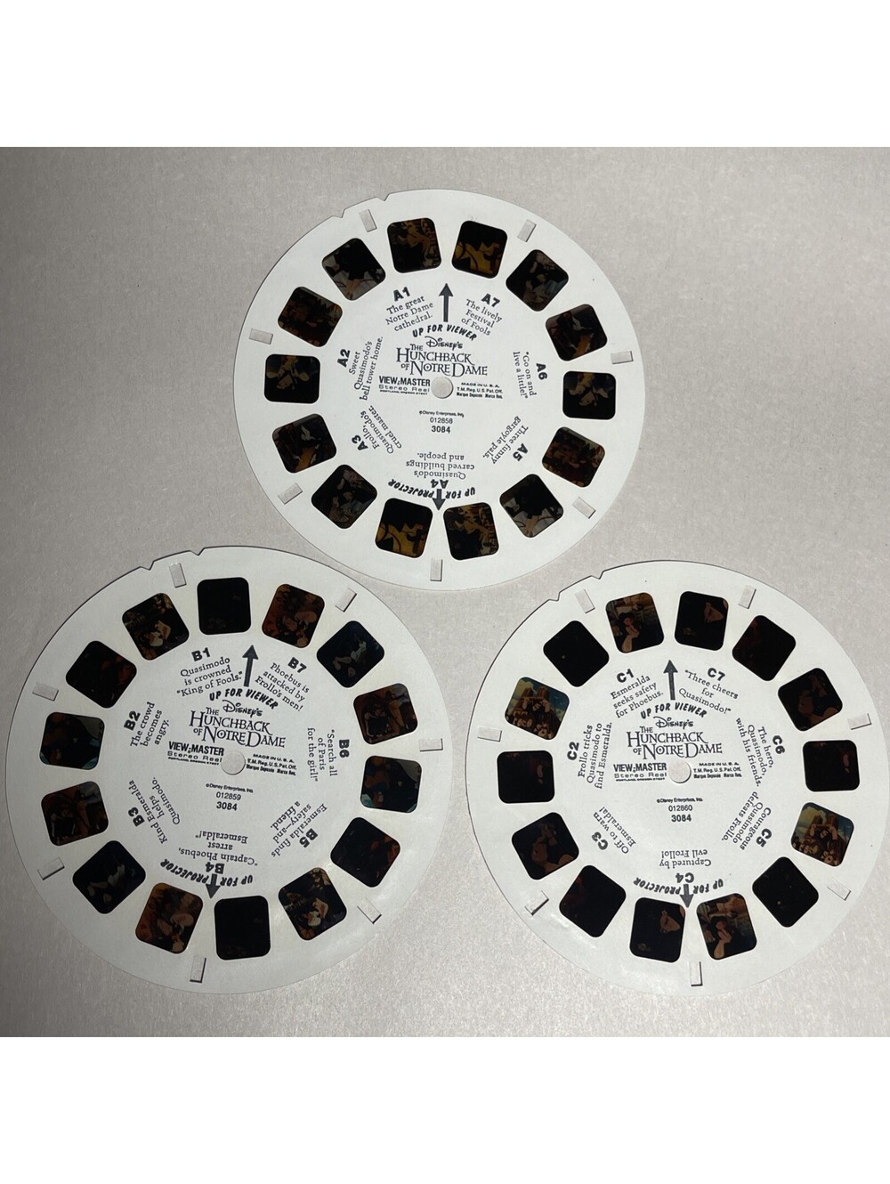 View Master Stereo Real The Hunchback Of Notre Dame Disney Set Of 3 3084